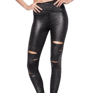 PINK ULTIMATE FOIL SLASHED LEGGIN